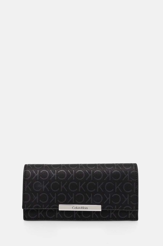 Гаманець Calvin Klein імітація лицьової шкіри чорний K60K612444