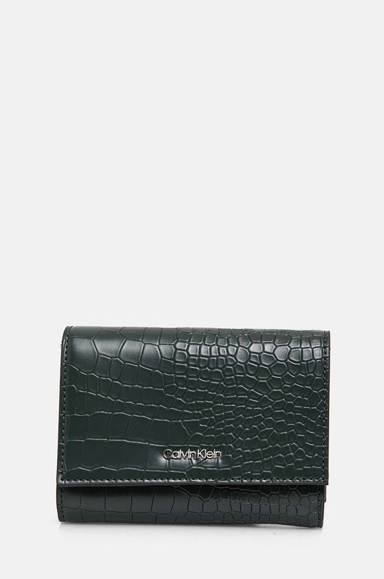 Calvin Klein portfel drobny wzór zielony K60K612453