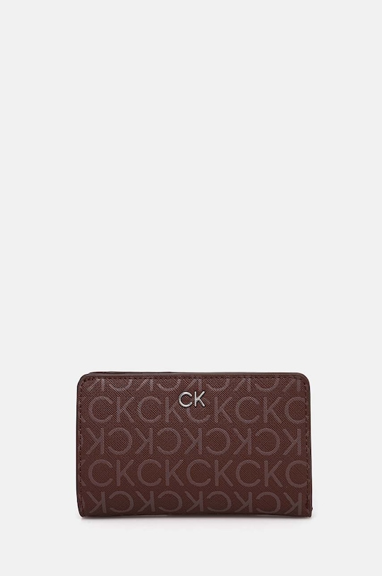 Calvin Klein portfel imitacja skóry licowej brązowy K60K612683