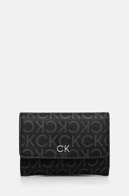 Calvin Klein portfel imitacja skóry licowej czarny K60K612684