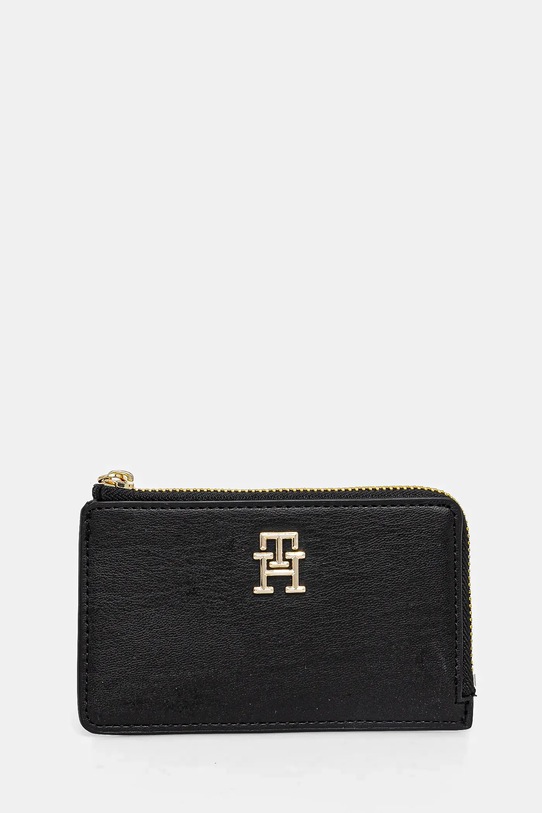 Tommy Hilfiger portfel imitacja zamszu czarny AW0AW17154