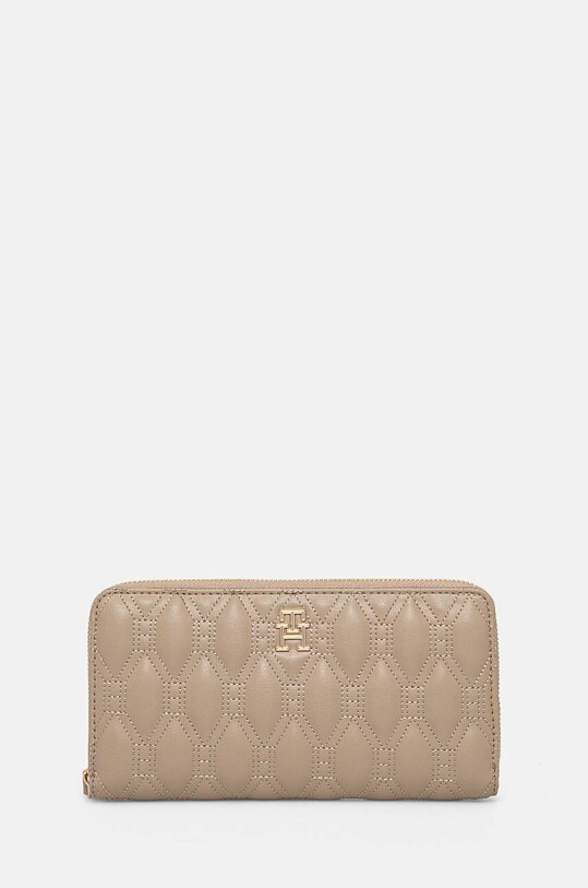Кошелек Tommy Hilfiger имитация натуральной кожи бежевый AW0AW16578