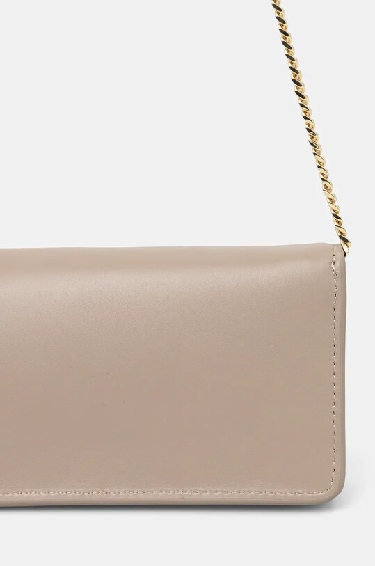 Akcesoria Tommy Hilfiger portfel skórzany AW0AW16595 beżowy