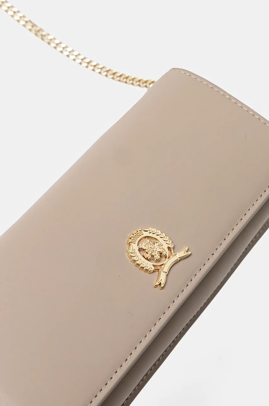 Kožni novčanik Tommy Hilfiger bež AW0AW16595