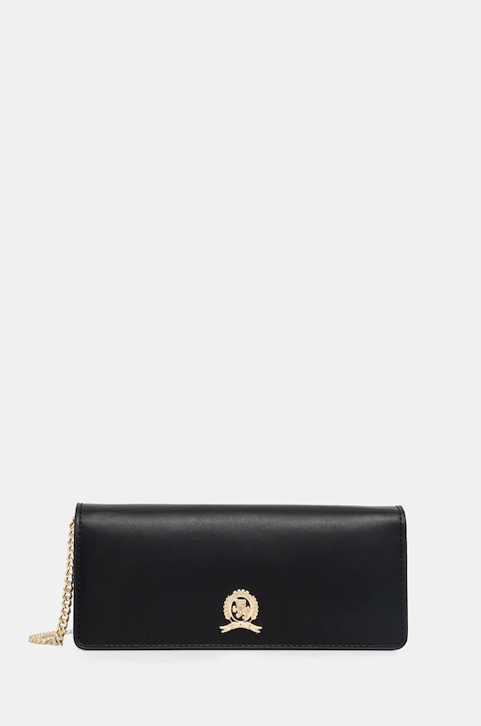 Кожаный кошелек Tommy Hilfiger кожа чёрный AW0AW16595