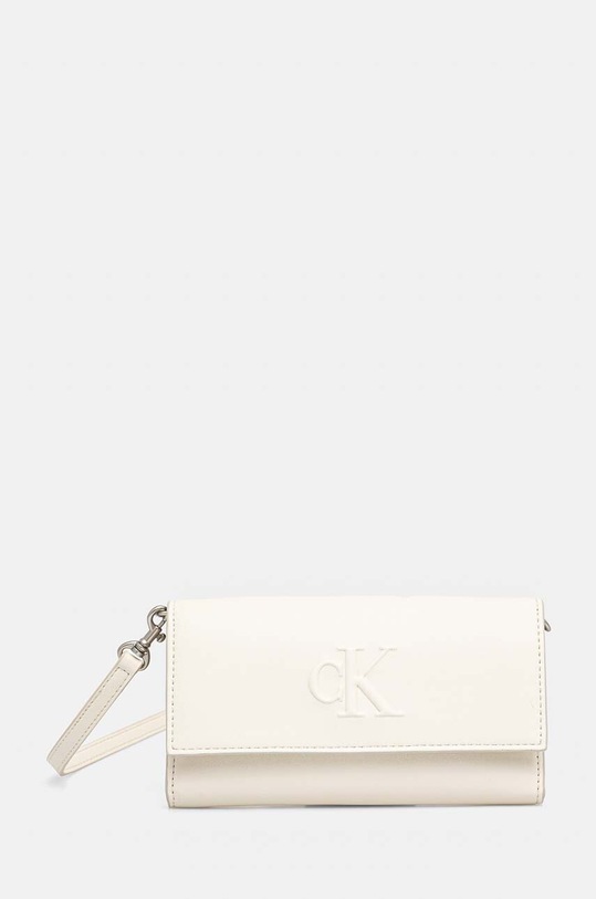 Calvin Klein Jeans portafoglio finta pelle fiore beige K60K612742