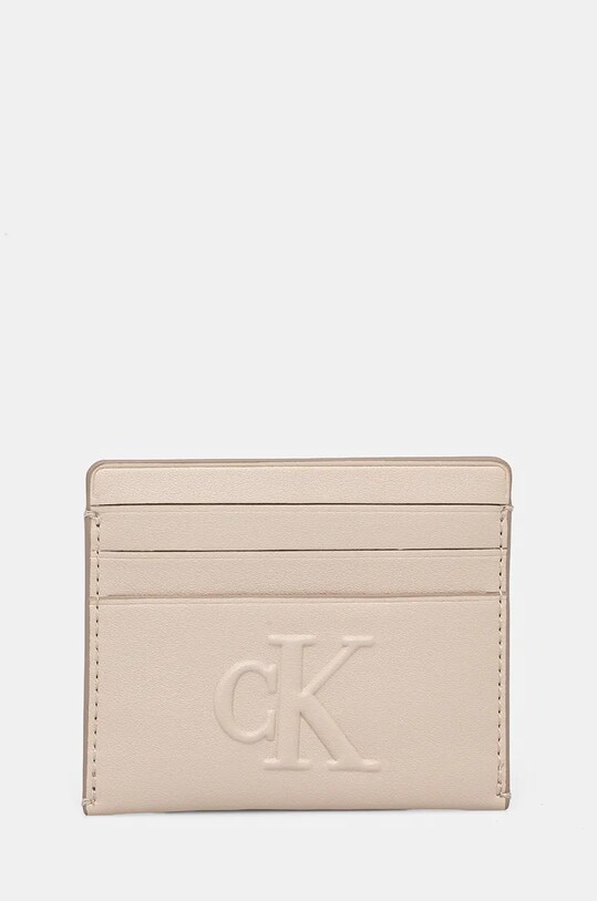 Pouzdro na karty Calvin Klein Jeans obal na karty béžová K60K612747