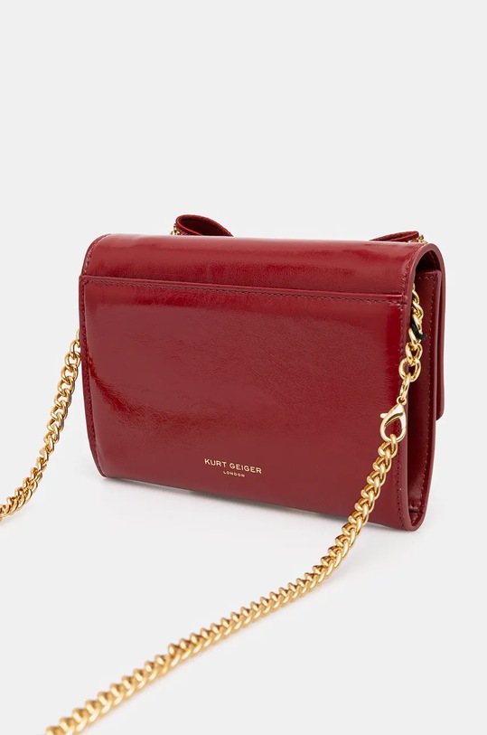 Akcesoria Kurt Geiger London kopertówka skórzana SHOREDITCH 501850319 czerwony