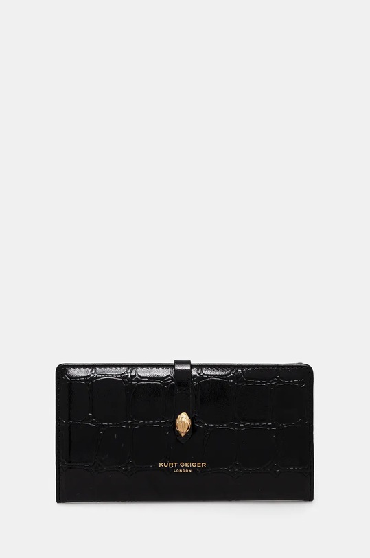 Kurt Geiger London portfel skórzany SMALL LEATHER GOODS skóra licowa czarny 2712000149
