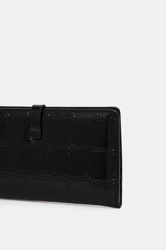 Kurt Geiger London portfel skórzany SMALL LEATHER GOODS 2712000149 czarny AW24