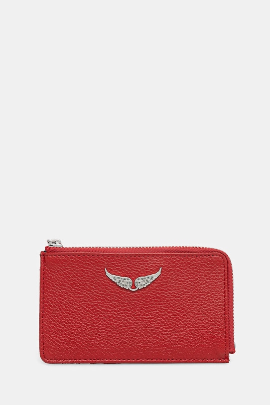 Δερμάτινο πορτοφόλι ZADIG&VOLTAIRE λείο δέρμα κόκκινο LWSG00011