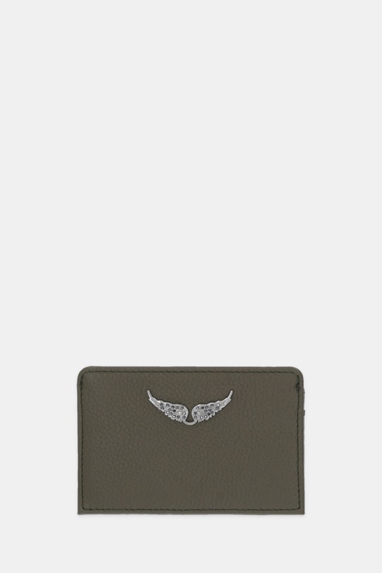 ZADIG&VOLTAIRE etui na karty skórzane zielony LWSG00001