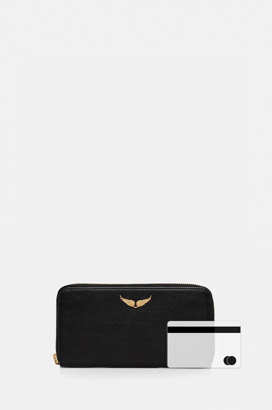 ZADIG&VOLTAIRE portfel skórzany czarny LWSG00018