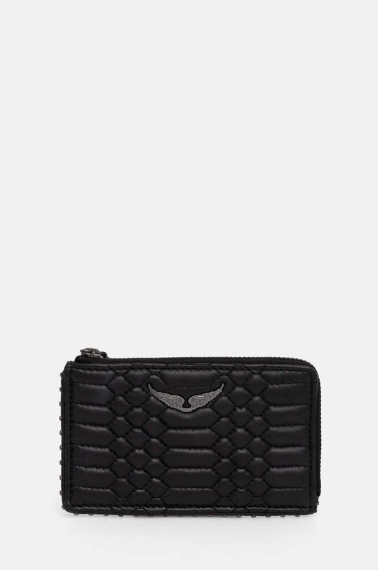 ZADIG&VOLTAIRE portfel skórzany skóra licowa czarny LWSG00060