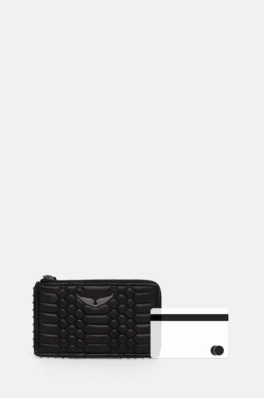 Accesorii ZADIG&VOLTAIRE portofel de piele LWSG00060 negru