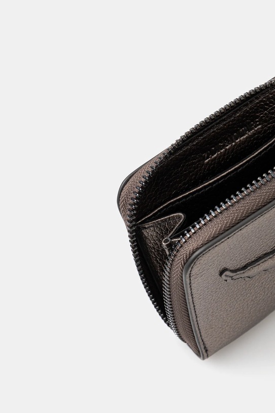 Accesorii ZADIG&VOLTAIRE portofel de piele LWSG01268 argintiu