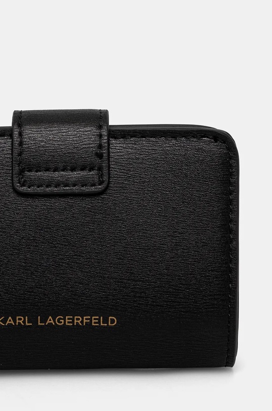 Accesorii Karl Lagerfeld portofel de piele 246W3215 negru