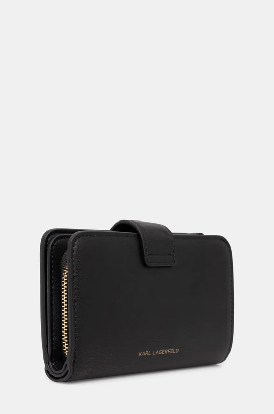 Karl Lagerfeld bőr pénztárca 246W3216 fekete AW24