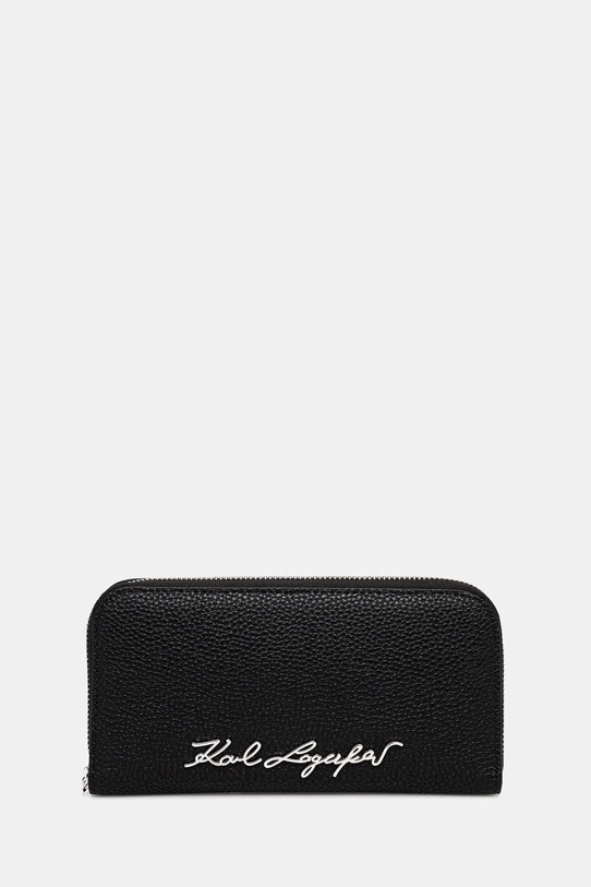 Karl Lagerfeld portafoglio pelle fiore nero 24WW3216