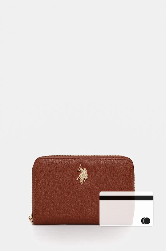 Peněženka U.S. Polo Assn. Jones BIUJE8383WVP hnědá