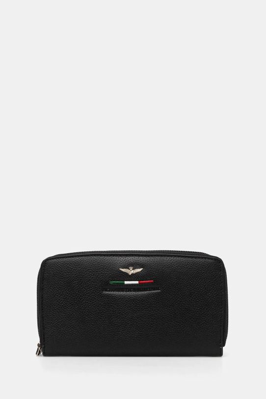 Aeronautica Militare portfel skórzany IN skóra licowa czarny AM157