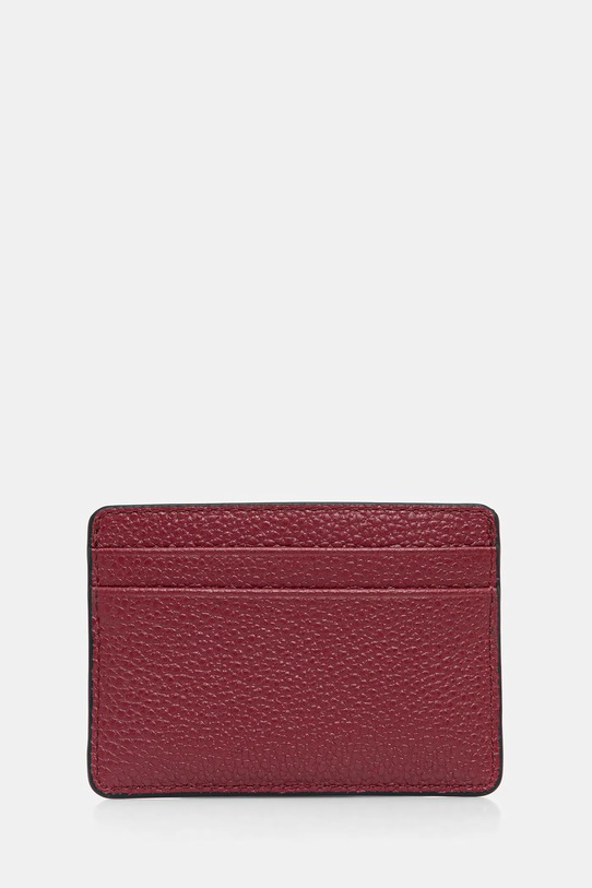 MICHAEL Michael Kors etui na karty skórzane 32F7GF6D0L bordowy AW24