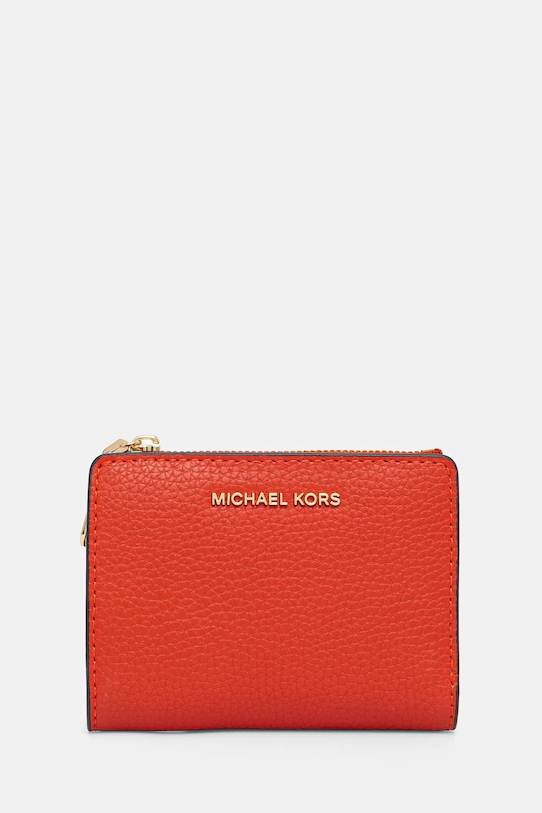 MICHAEL Michael Kors portfel skórzany drobny wzór czerwony 32S4G8ED7L