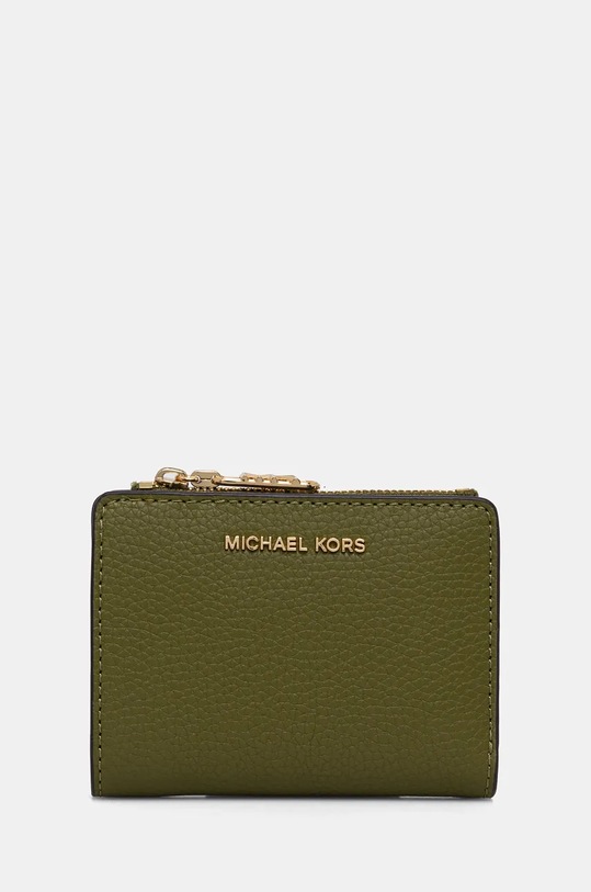 Kožená peněženka MICHAEL Michael Kors přírodní kůže zelená 32S4G8ED7L