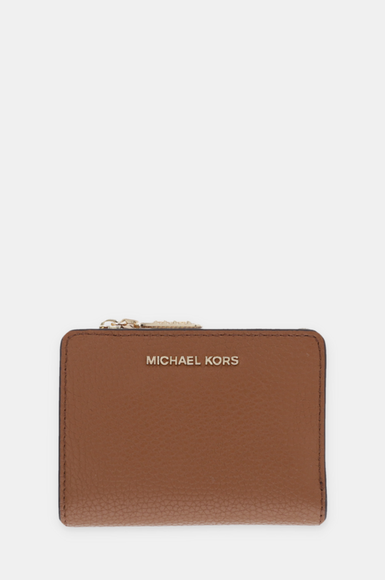 Δερμάτινο πορτοφόλι MICHAEL Michael Kors λείο δέρμα καφέ 32S4G8ED7L