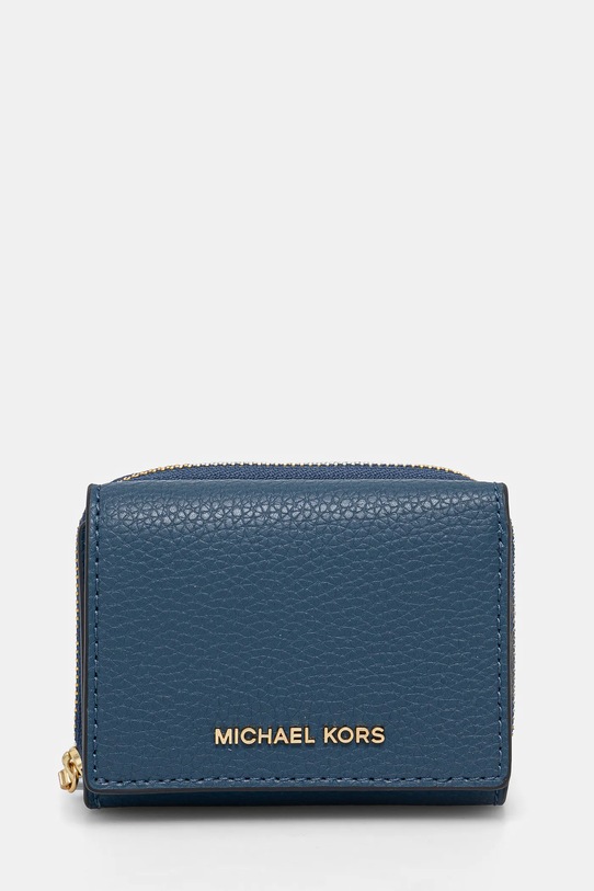 Kožni novčanik MICHAEL Michael Kors zrnata koža plava 32S4G8ED8L