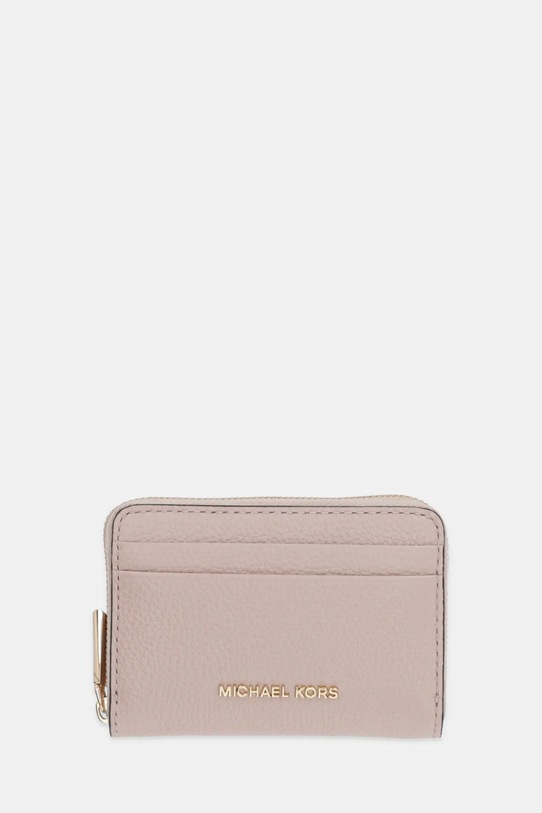 Δερμάτινο πορτοφόλι MICHAEL Michael Kors λείο δέρμα ροζ 32T4GJ6Z5L