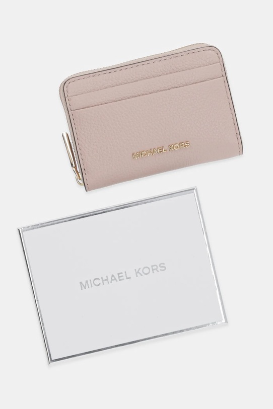 Kožená peněženka MICHAEL Michael Kors růžová 32T4GJ6Z5L