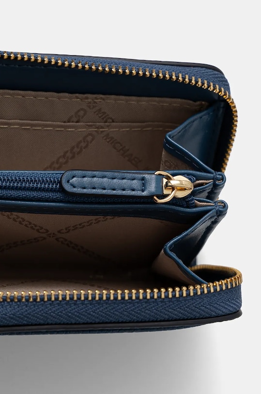 Kožená peněženka MICHAEL Michael Kors modrá 32T4GJ6Z5L