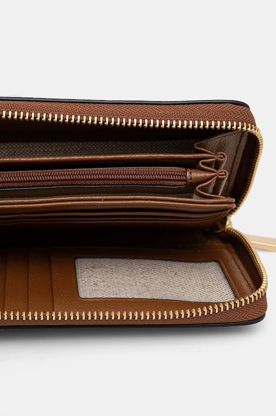 Akcesoria MICHAEL Michael Kors portfel skórzany 32F4GJ6T3L brązowy