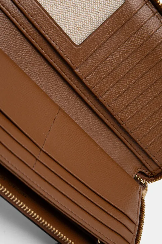 MICHAEL Michael Kors portfel skórzany brązowy 32F4GJ6T3L