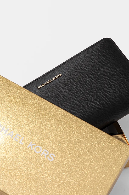 Kožená peňaženka MICHAEL Michael Kors 32F4GJ6T3L čierna