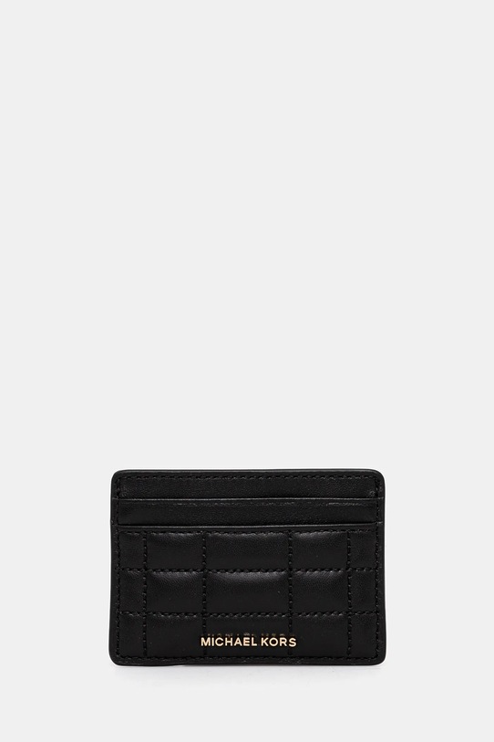 Kožené puzdro na karty MICHAEL Michael Kors puzdro na karty čierna 32R4GJ6D0L