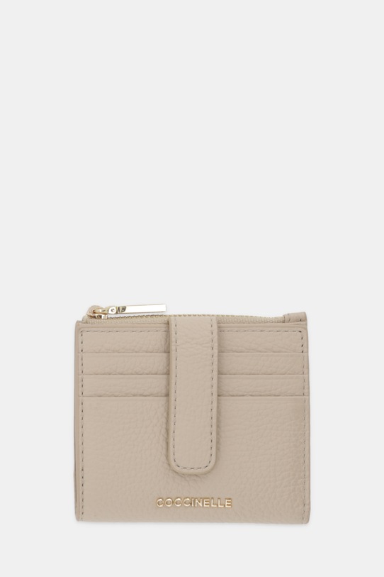 Coccinelle portfel skórzany skóra licowa beżowy E2.MW5.11.F7.01