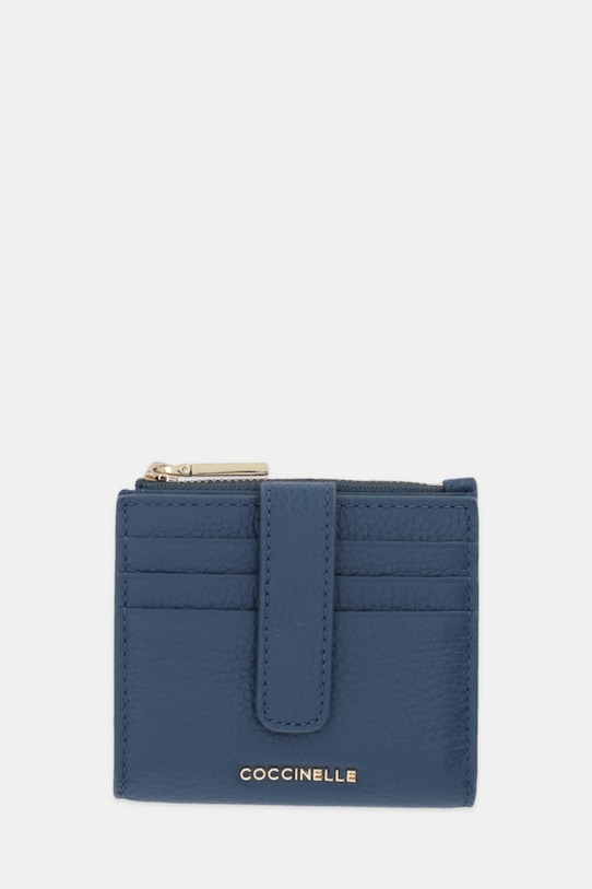 Coccinelle portofel de piele albastru E2.MW5.11.F7.01