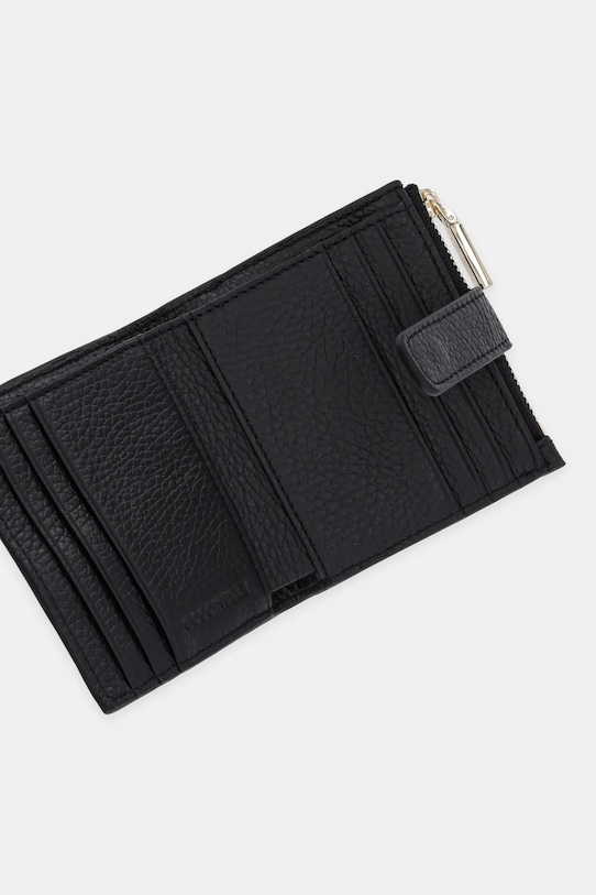 Coccinelle portfel skórzany czarny E2.MW5.11.F7.01