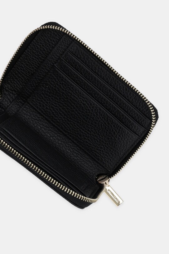 Кожен портфейл Coccinelle черен E2.MW5.11.C5.01