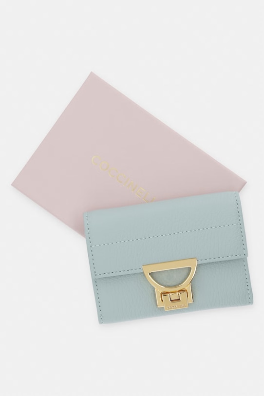 Kožená peněženka Coccinelle E2.MD5.11.F0.01 tyrkysová