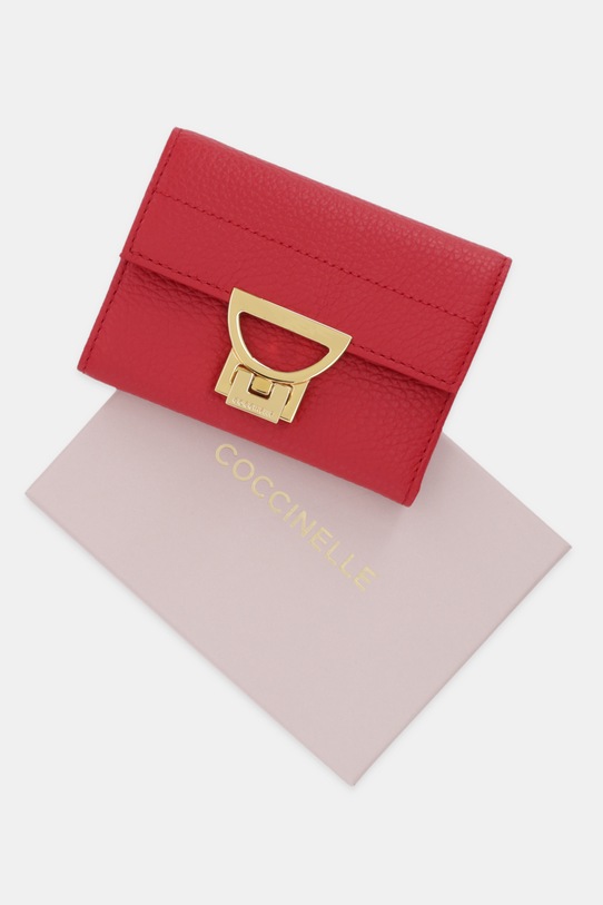 Coccinelle portfel skórzany czerwony E2.MD5.11.F0.01