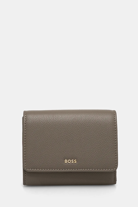 BOSS portofel de piele piele gri 50523685