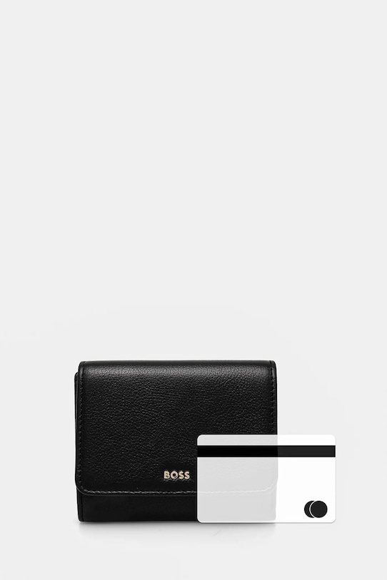 BOSS portfel skórzany 50523685 czarny