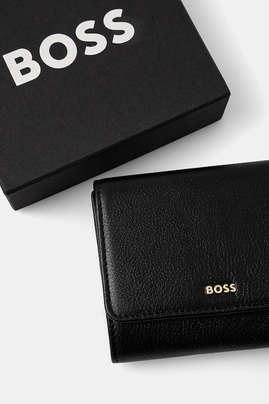BOSS portfel skórzany czarny 50523685