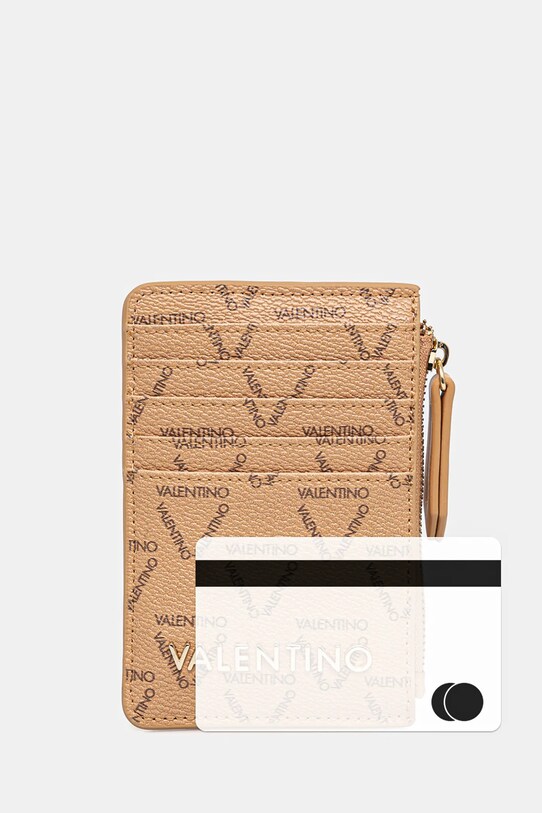 Valentino Bags card-holder bej VPS8GT820