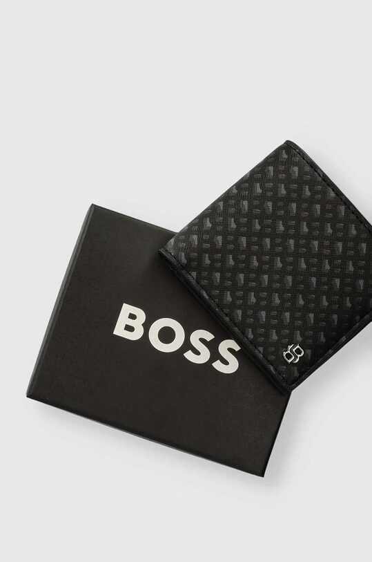 BOSS portfel skórzany 50523956 czarny