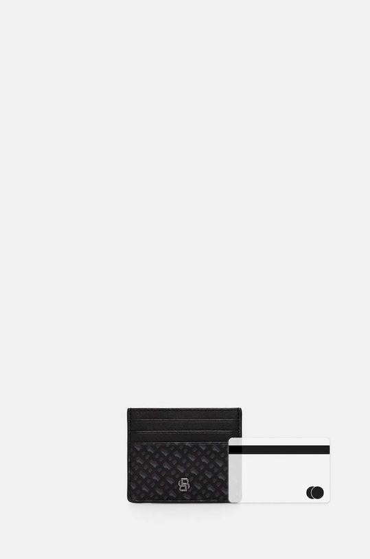 Kožni etui za kartice BOSS crna 50523971