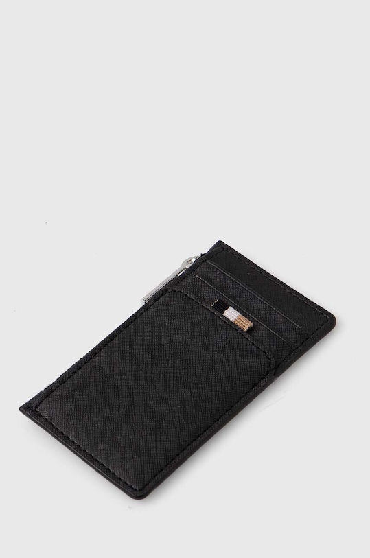 Δερμάτινο πορτοφόλι BOSS 50530113 μαύρο AW24